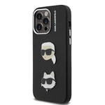 Apple iPhone 14 Pro Max Kılıf Karl Lagerfeld Orjinal Lisanslı K&C Heads Pin Kapak