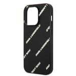 Apple iPhone 14 Pro Max Kılıf Karl Lagerfeld PU Suni Deri Logolu Dizayn Kapak