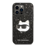 Apple iPhone 14 Pro Max Kılıf Karl Lagerfeld Parlak Taşlı Choupette Dizayn Kapak