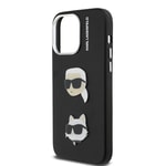 Apple iPhone 14 Pro Max Kılıf Karl Lagerfeld Orjinal Lisanslı K&C Heads Pin Kapak