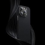Apple iPhone 14 Pro Max Kılıf M-safe Özellikli Karbon Fiber Benks 600D Essential Kevlar Kapak