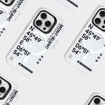 Apple iPhone 14 Pro Max Kılıf M-safe Şarj Özellikli Koordinat Yazı Desenli Benks Summit Serisi Kapak