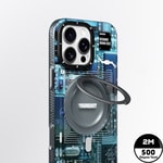 Apple iPhone 14 Pro Max Kılıf M-safe Şarj Özellikli Youngkit 360° Standlı Technology Serisi Kapak