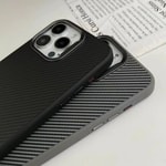 Apple iPhone 14 Pro Max Kılıf M-safe Şarj Özellikli Karbon Fiber Görünümlü Zore Troy Kapak