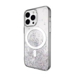Apple iPhone 14 Pro Max Kılıf M-safe Şarj Özellikli Parlayan Simli Şeffaf Lisanslı Switcheasy Starfield-M Kapak