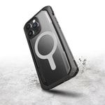 Apple iPhone 14 Pro Max Kılıf M-safe Şarj Özellikli Raptic Secure Serisi Çift Kat TPU Kenarlı Şeffaf Arka Yüzeyli Kapak