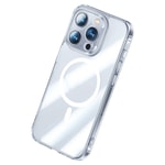 Apple iPhone 14 Pro Max Kılıf M-safe Şarj Özellikli Benks Magnetic Shiny Glass Serisi Kapak