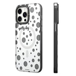 Apple iPhone 14 Pro Max Kılıf M-safe Şarj Özellikli Polka Dot Desenli Youngkit Spots Serisi Kapak