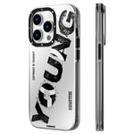 Apple iPhone 14 Pro Max Kılıf M-safe Şarj Özellikli Yazı Temalı YoungKit Mechanic Serisi Kapak