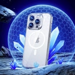 Apple iPhone 14 Pro Max Kılıf M-safe Şarj Özellikli Cam Yüzey Ekran Koruyuculu Benks Electroplated Kapak