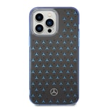 Apple iPhone 14 Pro Max Kılıf Mercedes Benz Çift Katmanlı Yıldız Desenli Dizayn Kapak