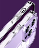 Apple iPhone 14 Pro Max Kılıf Şeffaf Airbag Tasarımlı ​​​​​Wiwu ZCC-108 Concise Serisi Kapak