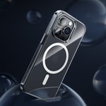 Apple iPhone 14 Pro Max Kılıf Wireless Şarj Destekli Benks Yeni Magnetik Crystal PC Kapak