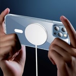 Apple iPhone 14 Pro Max Wiwu M-safe Şarj Özellikli Lens Korumalı Şeffaf Silikon Kapak