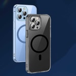 Apple iPhone 14 Pro Wiwu M-safe Şarj Özellikli Lens Korumalı Şeffaf Silikon Kapak