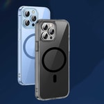 Apple iPhone 14 Wiwu M-safe Şarj Özellikli Lens Korumalı Şeffaf Silikon Kapak