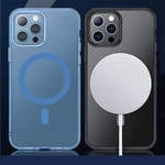 Apple iPhone 14 Wiwu M-safe Şarj Özellikli Lens Korumalı Şeffaf Silikon Kapak