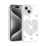 Apple iPhone 15 Kılıf Damla Taşlı Zore Rivas Sert PC Kapak