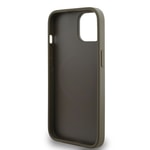 Apple iPhone 15 Kılıf DKNY Orjinal Lisanslı M-safe Şarj Özellikli 3D Yazılı Grid Pattern Kapak