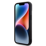 Apple iPhone 15 Kılıf Guess Orjinal Lisanslı PU Deri Metal Yazı Logolu Kapitone Kapak