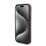Apple iPhone 15 Kılıf Guess Orjinal Lisanslı M-safe Şarj Özellikli Yazı Logolu 4G Desenli Kapak + Powerbank 5000mAh 2in1 Set
