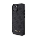 Apple iPhone 15 Kılıf Guess Orjinal Lisanslı M-safe Şarj Özellikli Yazı Logolu 4G Desenli Kapak + Powerbank 5000mAh 2in1 Set