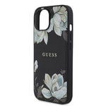 Apple iPhone 15 Kılıf Guess Orjinal Lisanslı 4G Büyük Metal Logolu Glitter Kapak