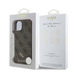 Apple iPhone 15 Kılıf Guess Orjinal Lisanslı M-safe Şarj Özellikli Small 4G Classic Kapak