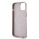 Apple iPhone 15 Kılıf Guess Orjinal Lisanslı M-safe Şarj Özellikli 4G Şerit Tasarımlı Printed Kapak