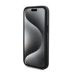 Apple iPhone 15 Kılıf Guess Orjinal Lisanslı M-safe Şarj Özellikli Yazı Logolu 4G Desenli Kapak + Powerbank 5000mAh 2in1 Set