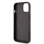 Apple iPhone 15 Kılıf Guess Orjinal Lisanslı M-safe Şarj Özellikli 4G Şerit Tasarımlı Printed Kapak