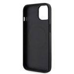 Apple iPhone 15 Kılıf Guess Orjinal Lisanslı M-safe Şarj Özellikli 4G Şerit Tasarımlı Printed Kapak