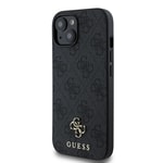 Apple iPhone 15 Kılıf Guess Orjinal Lisanslı M-safe Şarj Özellikli Small 4G Classic Kapak