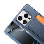 Apple iPhone 15 Kılıf Kartlıklı Zore X-Kart Silikon Kapak
