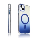 Apple iPhone 15 Kılıf M-safe Şarj Özellikli Transparan Renk Geçişli Zore Toros Kapak