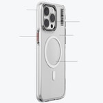 Apple iPhone 15 Kılıf M-safe Şarj Özellikli Şeffaf Youngkit Crystal Shield Serisi Kapak