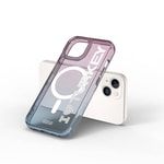 Apple iPhone 15 Kılıf M-safe Şarj Özellikli Transparan Renk Geçişli Wiwu Turkey C Serisi Kapak