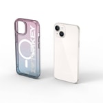 Apple iPhone 15 Kılıf M-safe Şarj Özellikli Transparan Renk Geçişli Wiwu Turkey C Serisi Kapak