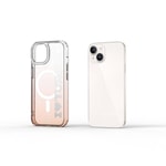 Apple iPhone 15 Kılıf M-safe Şarj Özellikli Transparan Renk Geçişli Wiwu Turkey C Serisi Kapak