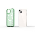 Apple iPhone 15 Kılıf M-safe Şarj Özellikli Transparan Renk Geçişli Wiwu Turkey C Serisi Kapak