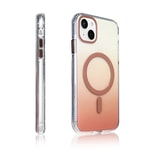 Apple iPhone 15 Kılıf M-safe Şarj Özellikli Transparan Renk Geçişli Zore Toros Kapak