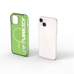 Apple iPhone 15 Kılıf M-safe Şarj Özellikli I Love Turkey Yazı Desenli Wiwu Turkey E Serisi Kapak