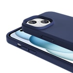 Apple iPhone 15 Kılıf M-safe Şarj Özellikli Sıvı Teknolojili Silinebilir Sert Zore Kivi Kapak
