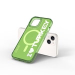 Apple iPhone 15 Kılıf M-safe Şarj Özellikli I Love Turkey Yazı Desenli Wiwu Turkey E Serisi Kapak