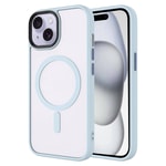 Apple iPhone 15 Kılıf Mat Arka Yüzey Wireless Şarj Özellikli Zore Flet M-safe Kapak