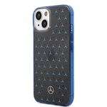 Apple iPhone 15 Kılıf Mercedes Benz Çift Katmanlı Yıldız Desenli Dizayn Kapak