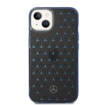 Apple iPhone 15 Kılıf Mercedes Benz Çift Katmanlı Yıldız Desenli Dizayn Kapak