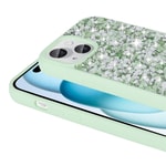 Apple iPhone 15 Kılıf Parlak Taşlı Tasarım Zore Linea Diamond Kapak