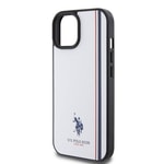 Apple iPhone 15 Kılıf U.S. Polo Assn. Orjinal Lisanslı Üç Renk Şerit Tasarımlı Baskı Logolu Kapak