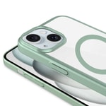 Apple iPhone 15 Kılıf Wireless Şarj Özellikli Sert PC Zore Mat Riksos M-safe Kapak